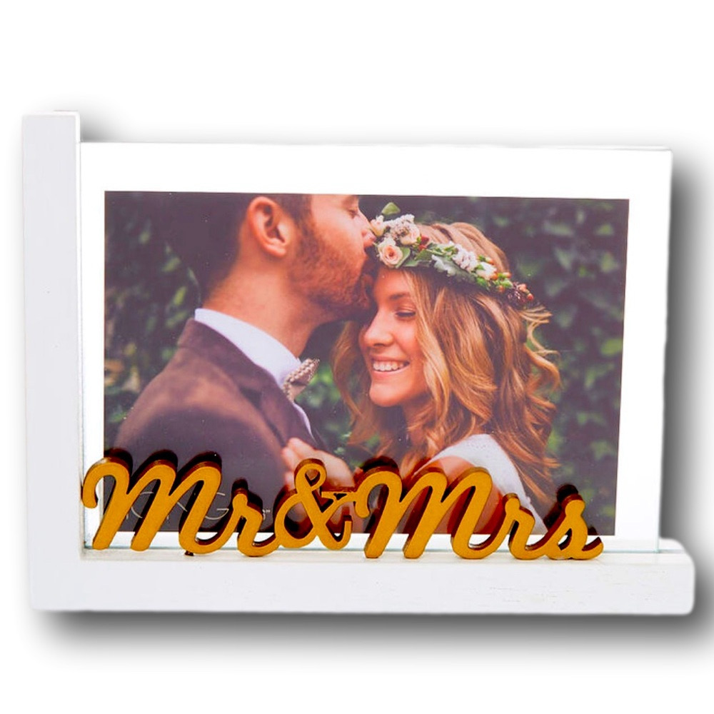 Mr. & Mrs. Photo Frame - NWT